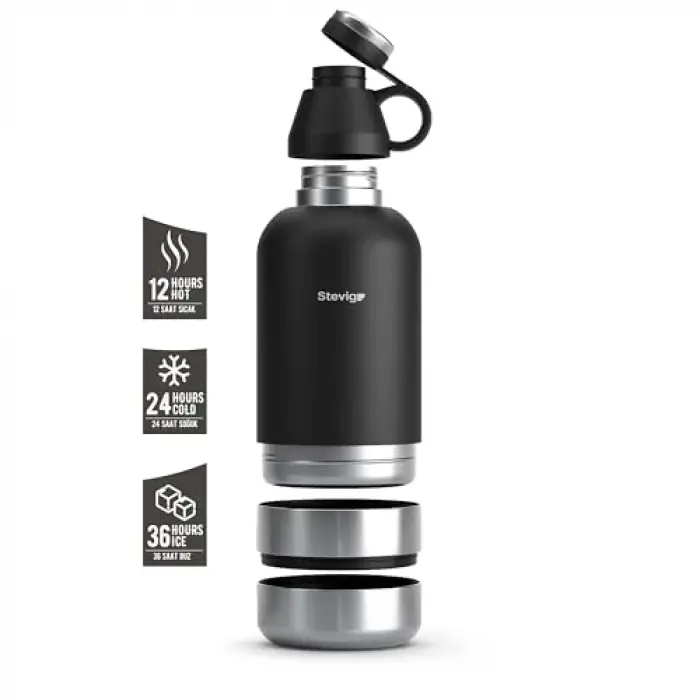 4 Multi-Cup Çelik Termos 1,9 L. Black ST-212