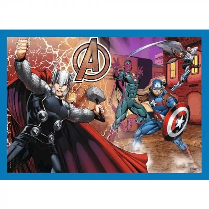 4ü 1 Arada Cesur Yenilmezler Disney Marvel Puzzle