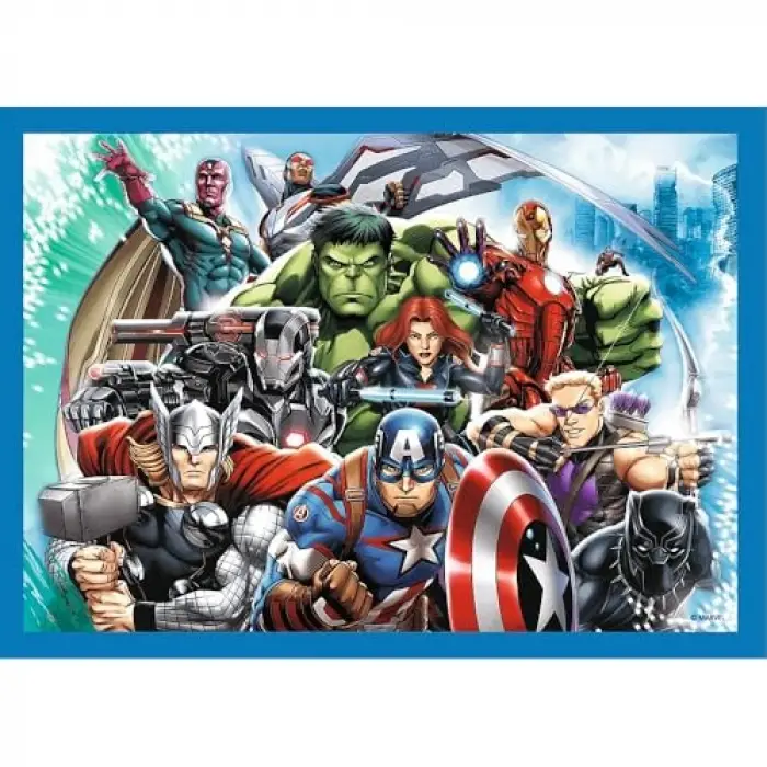 4ü 1 Arada Cesur Yenilmezler Disney Marvel Puzzle