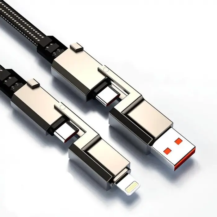 4ü 1 arada iOS Type-C USB veri ve şarj kablosu