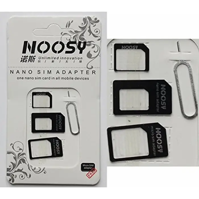 4ü 1 arada Nano Micro Sım Adapter Sim Kart için set iPhone 4 5 6 Samsung Htc Universal