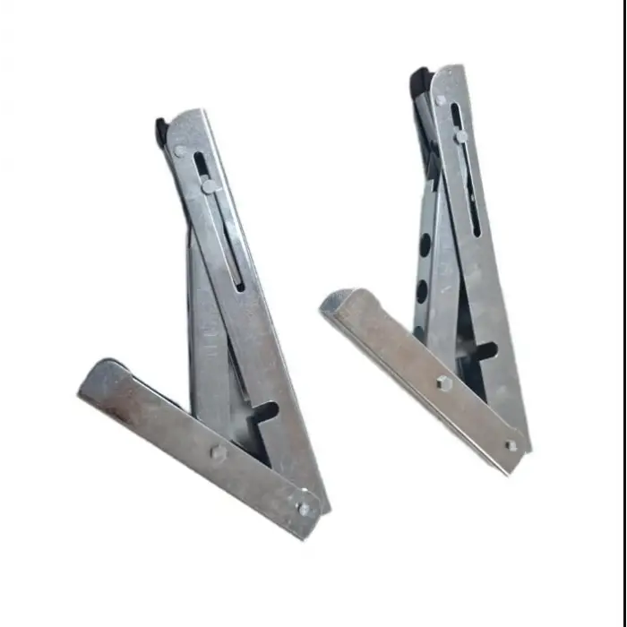 40 cm Çinko Metal Mandallı Katlanabilir Masa Konsolu, 1çift