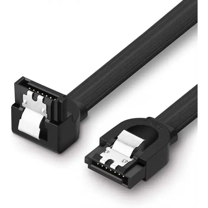 40 cm Sata Data Kablo - 90 Derece - Metal Klip