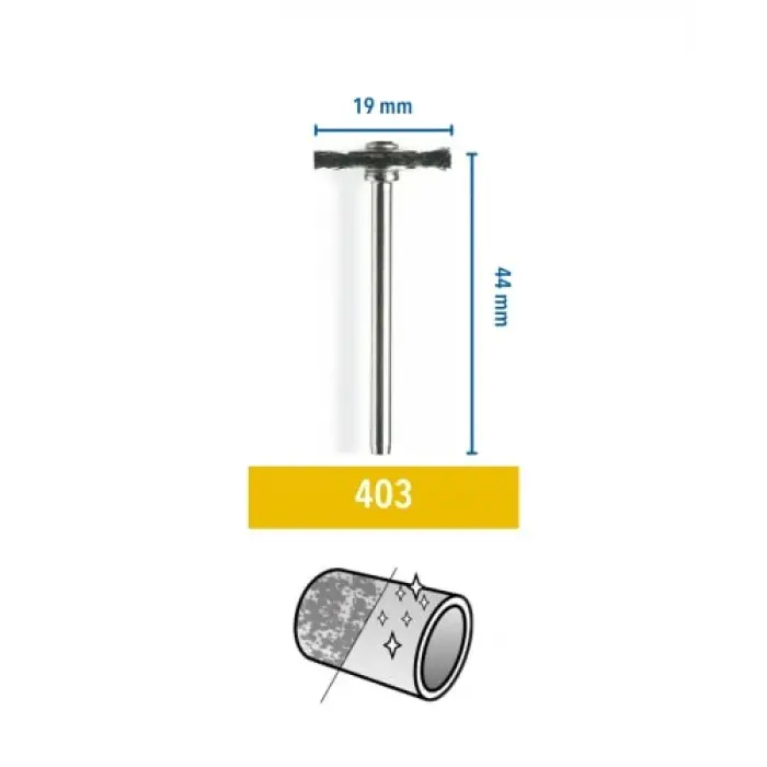 403 Kıl Fırça, 19 mm, 2 Adet