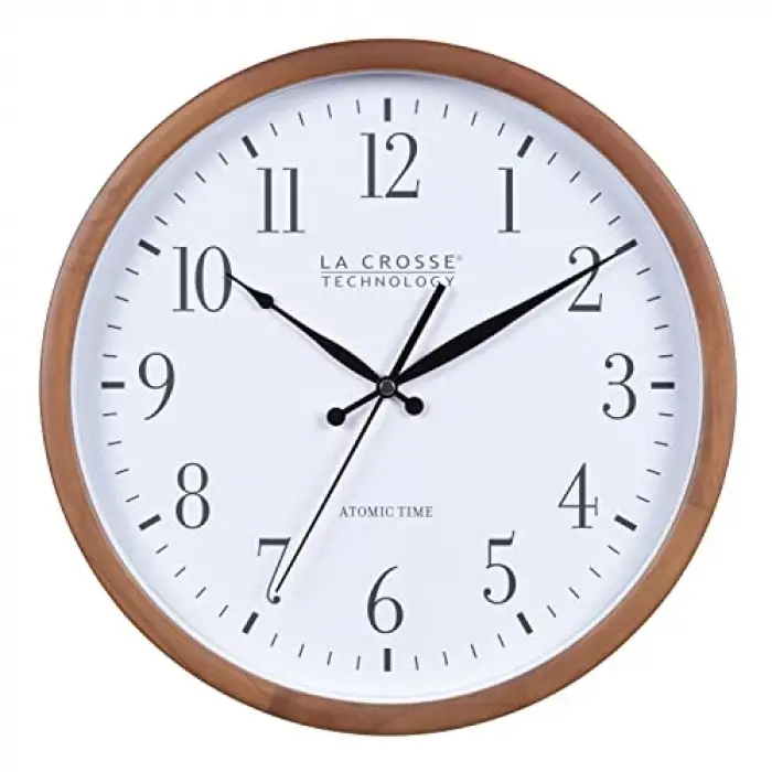 404-50447-INT 32,5 cm Atomik Ceviz Analog Duvar Saati