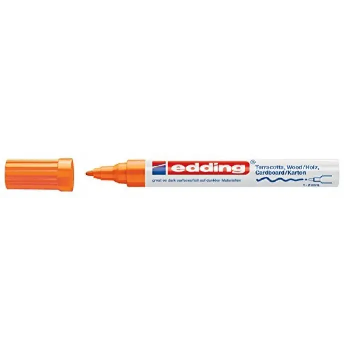 4040 creative mat boya kalemi, 1-2 mm, turuncu
