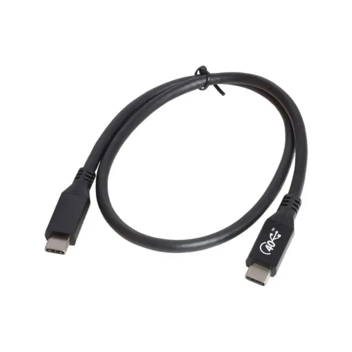 40GBPS 240W 4.0 Thunderbolt Type-C to Type-C şarj ve görüntü aktarım kablosu, Tip C, 1 Metre