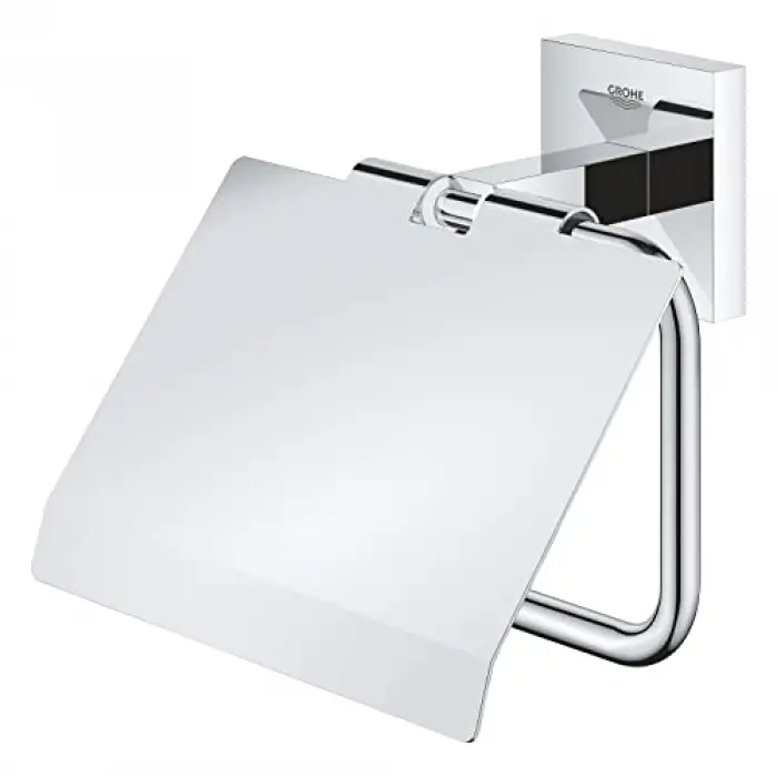 41102000 Banyo Aksesuarları Krom Start Cube QuickFix Tuvalet Kağıtlığı Kapaklı Duş