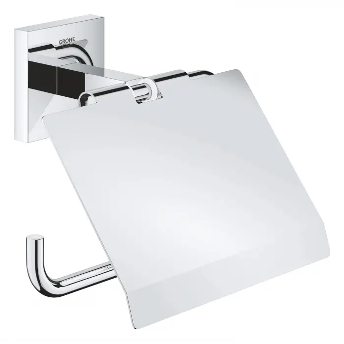41102000 Banyo Aksesuarları Krom Start Cube QuickFix Tuvalet Kağıtlığı Kapaklı Duş