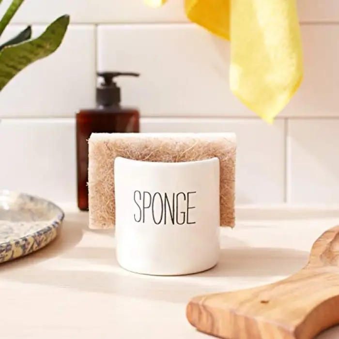 4144000 Mutfak Tabağı Sünger Tutucu Caddy Seramik