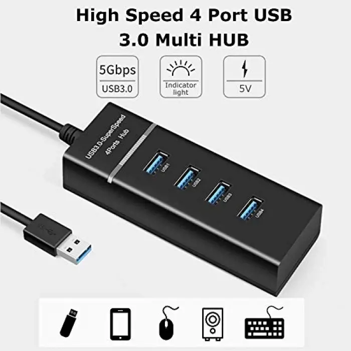 4360 4 Port USB 3.0 Hub Switch Çoklayıcı Adaptör