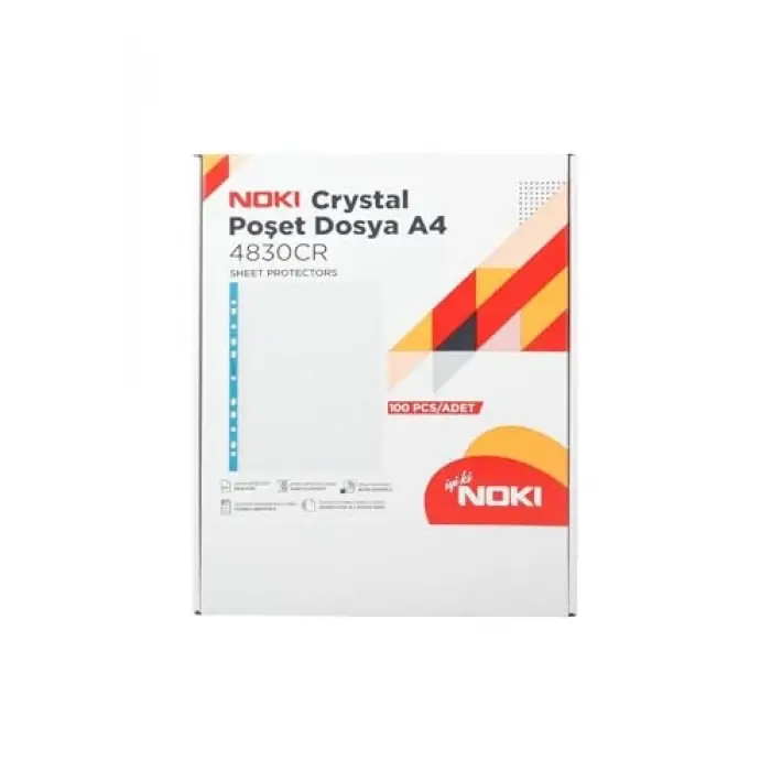 4830CR Cristal Poşet Dosya, 100 Adet