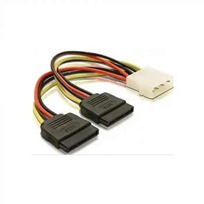 4929 İkili Çift Sata Power Hdd 4 Pin Güç Kablosu