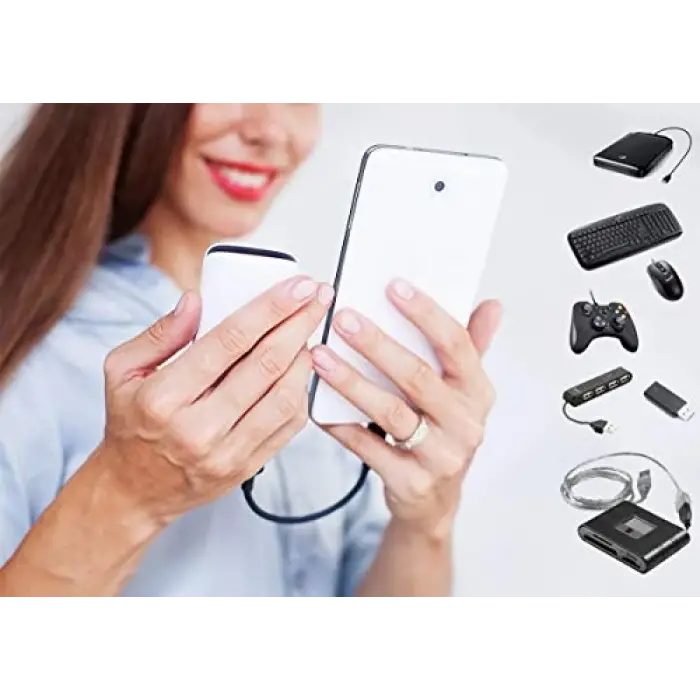 4940 Micro USB-USB OTG dönüştürücü; klavye, mouse ve flash bellek bağlantısı