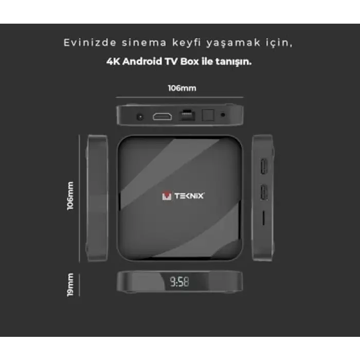 4K Android TV Box, Akıllı Ev Eğlencesi