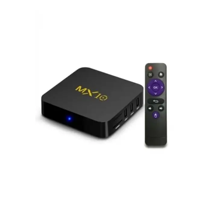 4K Ultra Hd Android Tv Box Mx10, Ram:1Gb, Rom:8Gb, Android Media Player, Siyah, MX10
