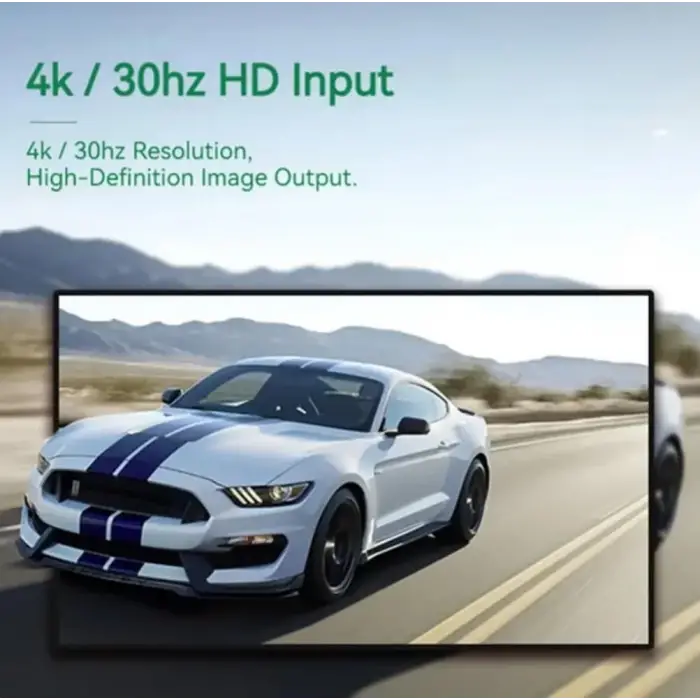 4K USB C 3.0 Type-C Video Capture Görüntü Yakalama Adaptörü Usb 4K 30Hz Akış Öğretim Video Konferans veya Canlı Yayın için Oyun Yakalama Kartı (HDMI aktarma için Kullanılmaz)