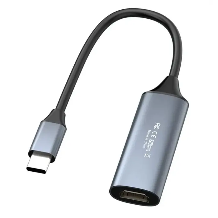 4K USB C 3.0 Type-C Video Capture Görüntü Yakalama Adaptörü Usb 4K 30Hz Akış Öğretim Video Konferans veya Canlı Yayın için Oyun Yakalama Kartı (HDMI aktarma için Kullanılmaz)