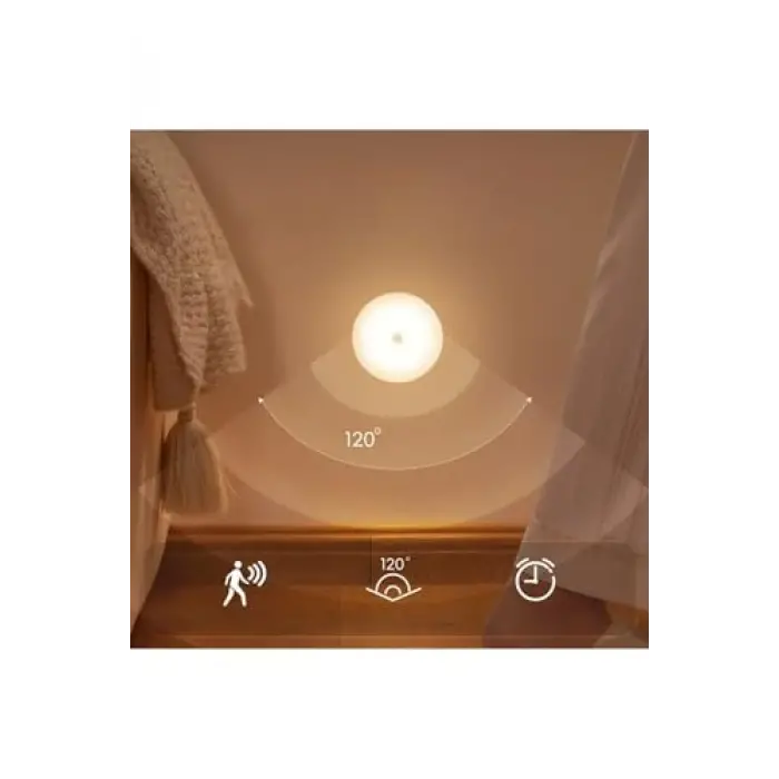 4’lü Hareket Sensörlü Şarjlı Led Lamba – Beyaz Işık | USB Type-C, Mıknatıslı