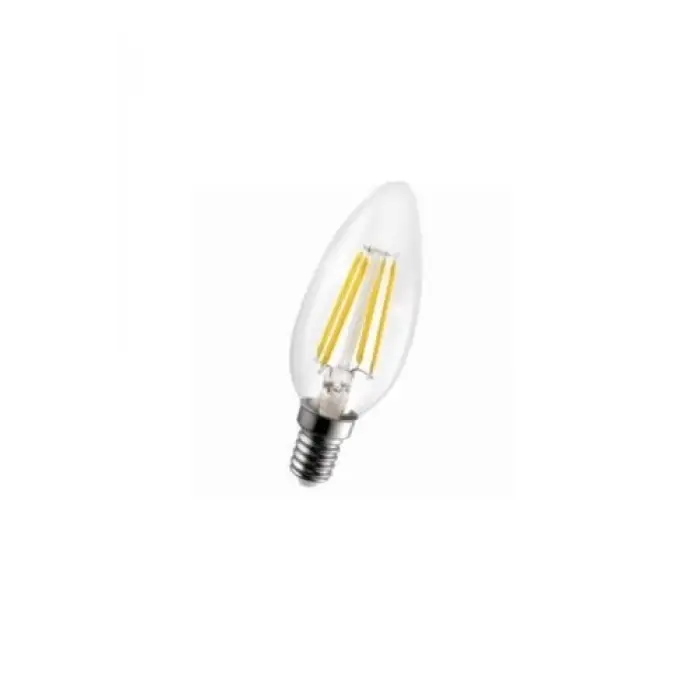 4W E14 Rustik LED Ampul, Sarı Işık, 10lu Paket