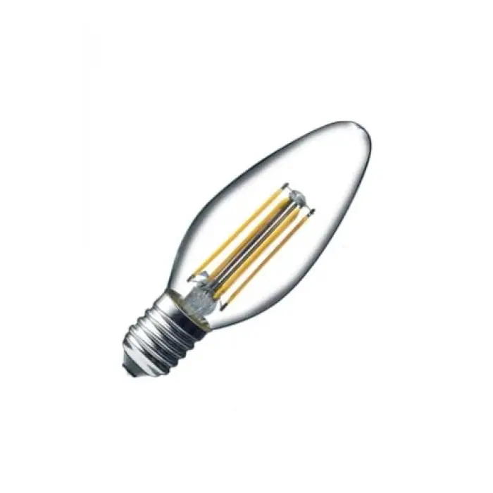 4W E14 Rustik LED Ampul, Sarı Işık, 10lu Paket