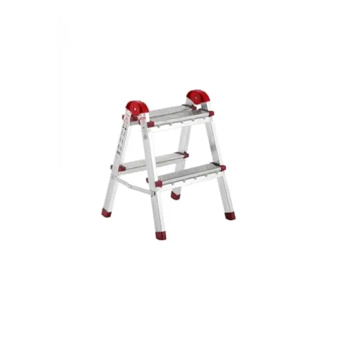 5+5 Basamaklı Galvanizli Katlanabilir Ev Merdiveni, Çift Çıkışlı