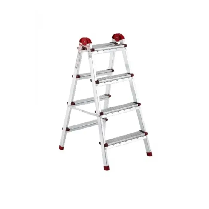 5+5 Basamaklı Galvanizli Katlanabilir Ev Merdiveni, Çift Çıkışlı