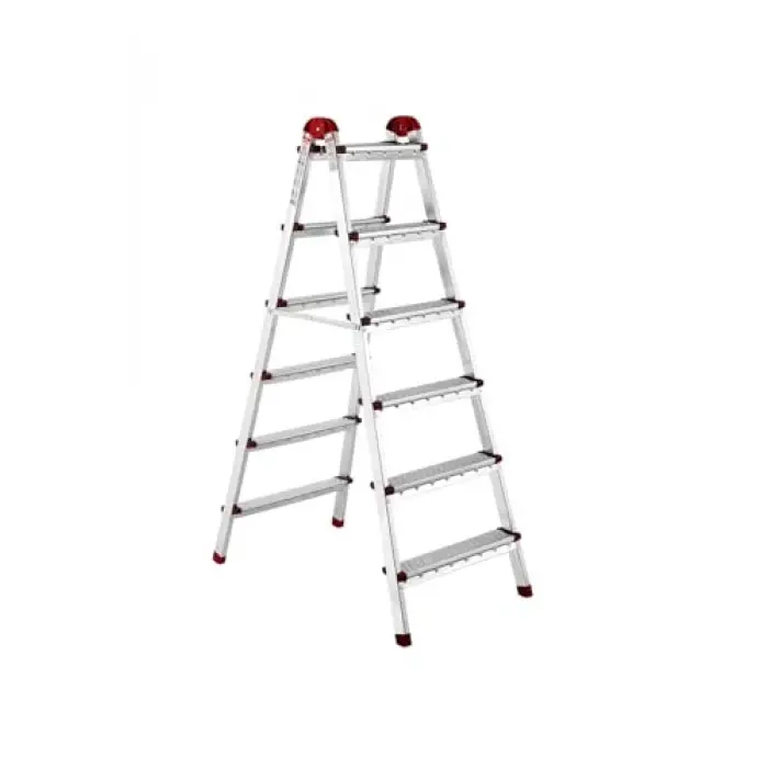 5+5 Basamaklı Galvanizli Katlanabilir Ev Merdiveni, Çift Çıkışlı