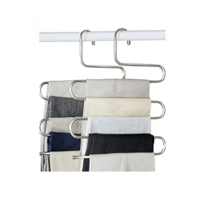 5 Katlı Metal Pantolon Eşarp Askısı