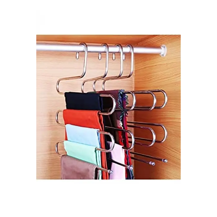 5 Katlı Metal Pantolon Eşarp Askısı