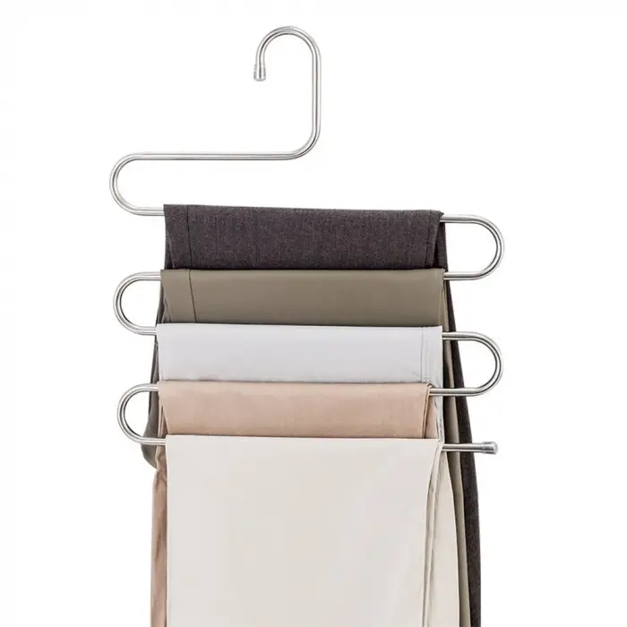 5 Katlı Metal Pantolon Eşarp Askısı