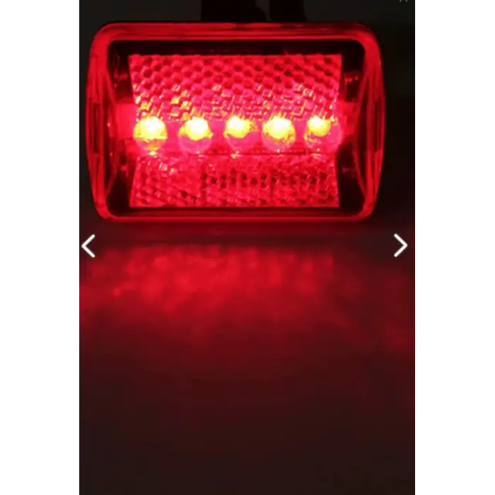 5 Ledli 7 Modlu Bisiklet Arka Stop Ikaz Lambası Led Lamba