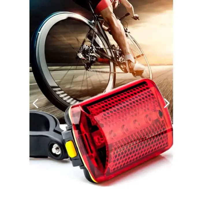 5 Ledli 7 Modlu Bisiklet Arka Stop Ikaz Lambası Led Lamba