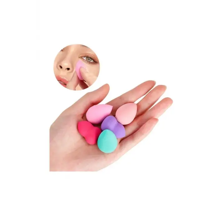 5li Çok Renkli Mini Makyaj Süngeri