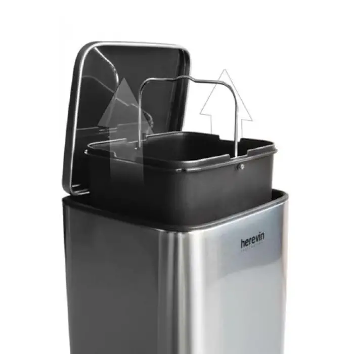 5 Lt Paslanmaz Çelik Çöp Kovası