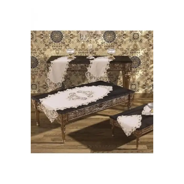 5 Parça Salon Takımı, Krem