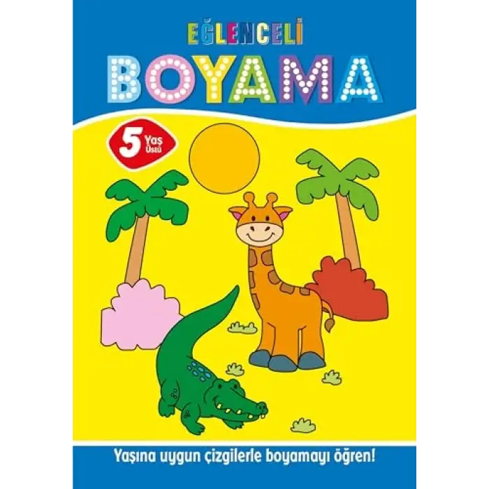5 Yaş Üstü Boyama Kitabı, 4lü Pastel Boya Hediyeli