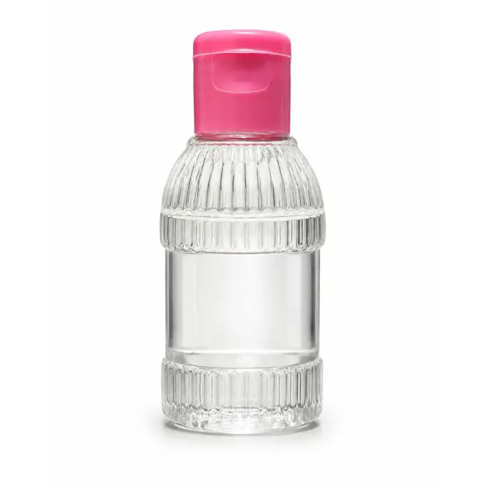 50 Adet 30 ML Boş Plastik Şişe OM23 Pembe Kapak