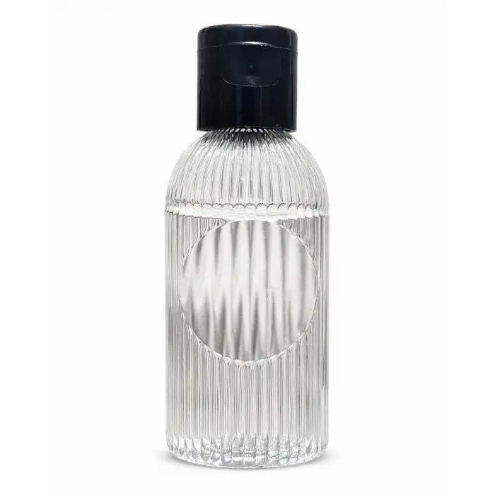 50 Adet 50 ML Boş Plastik Şişe DNZ21 Siyah Kapak