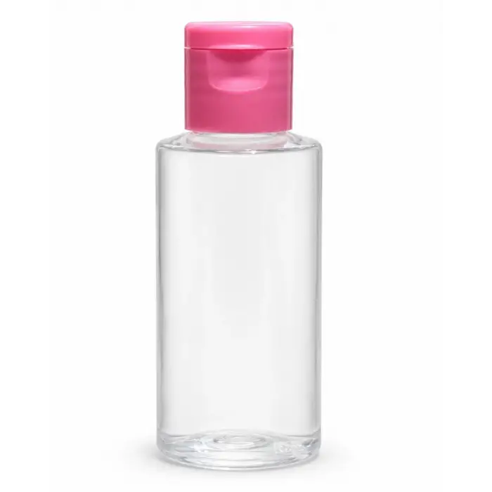 50 Adet 50 ML Boş Plastik Şişe OM62 Pembe Kapak