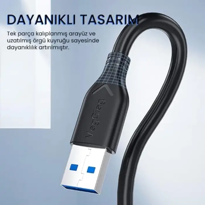 50 cm USB 3.0 Micro-B Hdd Şarj ve Veri Kablosu