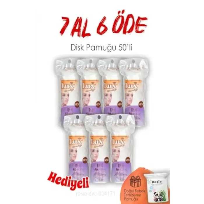 50li Disk Makyaj Pamuğu 7 AL 6 ÖDE ve ROSIE