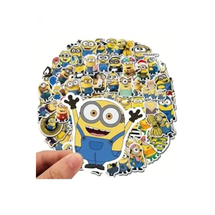50li Minions Minyonlar Sticker Set Laptop Notebook Tablet Sticker Seti