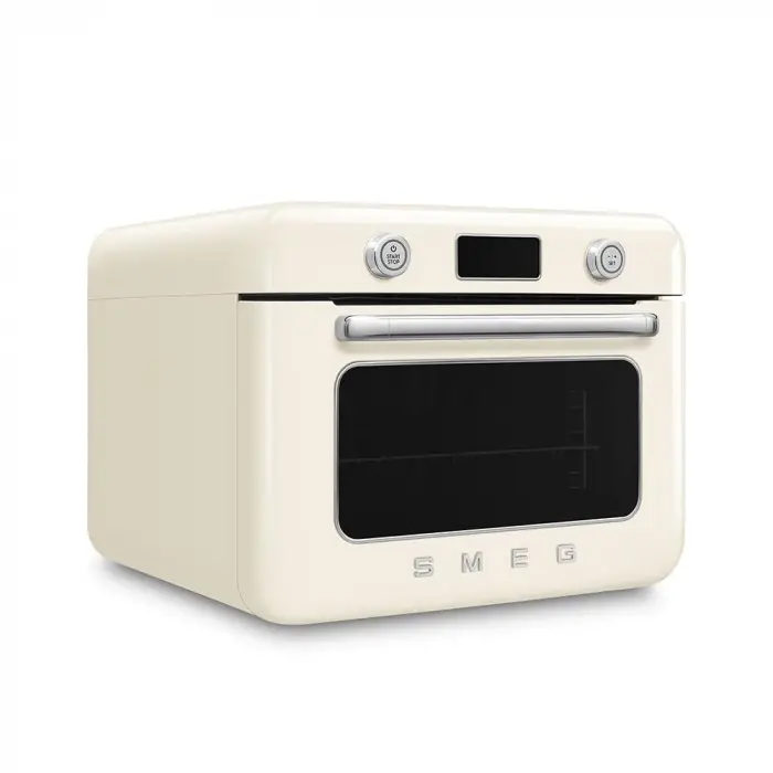 50Style Retro Buharlı Mini Fırın Krem COF01