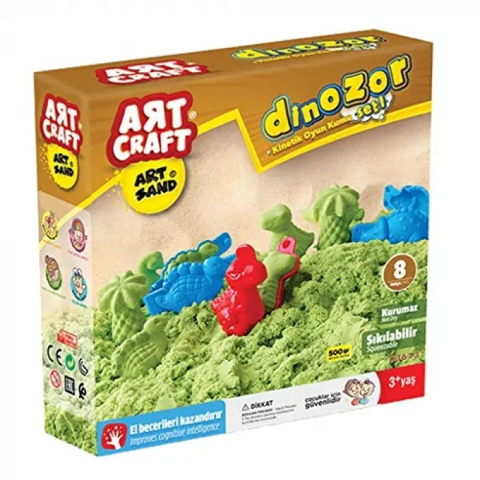 500 Gr Artsand Dinozor Kum Seti