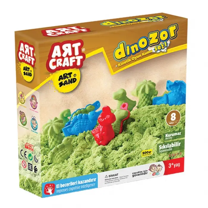 500 Gr Artsand Dinozor Kum Seti