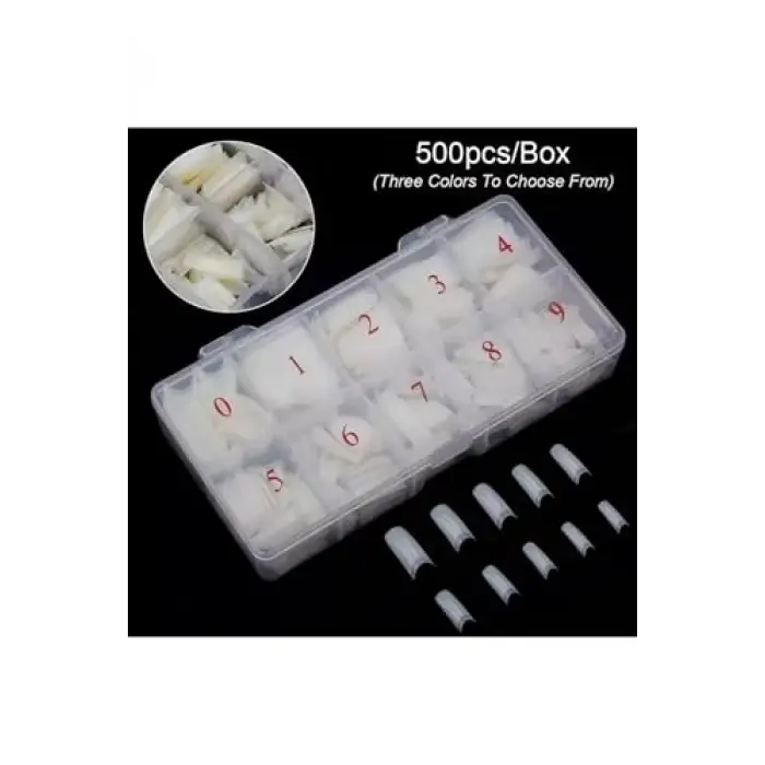 500lü Protez Tırnak Tipsi Kemik Renk Numaralı