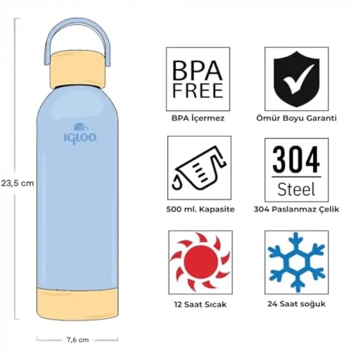 500 ml Hydrate Pro matara