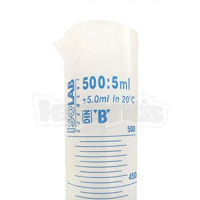 500 ml plastik mezür, mavi skala