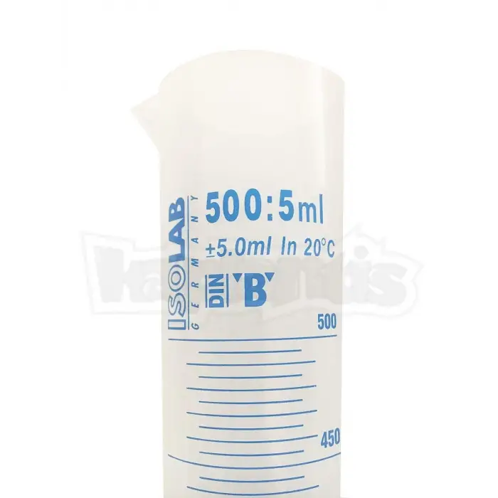 500 ml plastik mezür, mavi skala